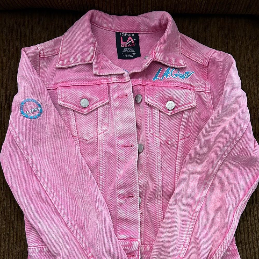 Pink jean jacket